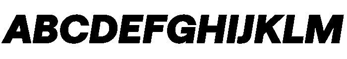 Haffer TRIAL BlackItalic Instance Font UPPERCASE