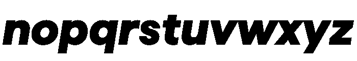 Haffer TRIAL BlackItalic Instance Font LOWERCASE