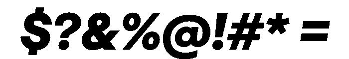 Haffer TRIAL HeavyItalic Instance Font OTHER CHARS