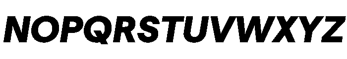 Haffer TRIAL HeavyItalic Instance Font UPPERCASE