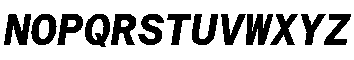 Haffer TRIAL MonoBoldItalic Instance Font UPPERCASE