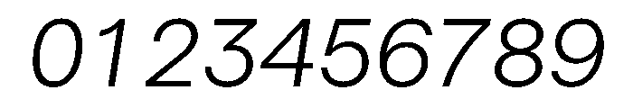 Haffer TRIAL MonoLightItalic Instance Font OTHER CHARS