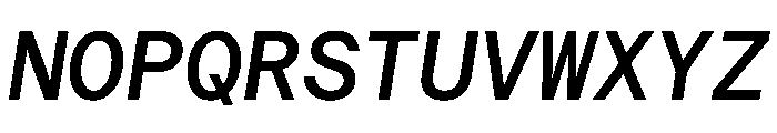 Haffer TRIAL MonoMediumItalic Instance Font UPPERCASE