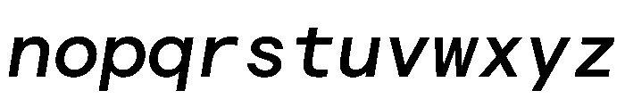 Haffer TRIAL MonoMediumItalic Instance Font LOWERCASE