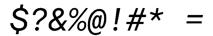 Haffer TRIAL MonoRegularItalic Instance Font OTHER CHARS