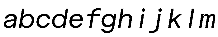 Haffer TRIAL MonoRegularItalic Instance FONT