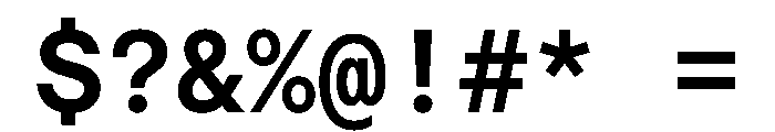 Haffer TRIAL MonoSemiBold Instance Font OTHER CHARS
