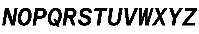 Haffer TRIAL MonoSemiBoldItalic Instance Font UPPERCASE