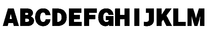 Haffer TRIAL SemiMonoBlack Instance Font UPPERCASE