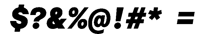 Haffer TRIAL SemiMonoBlackItalic Instance Font OTHER CHARS