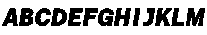 Haffer TRIAL SemiMonoBlackItalic Instance Font UPPERCASE