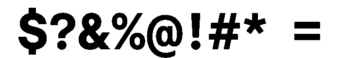 Haffer TRIAL SemiMonoBold Instance Font OTHER CHARS