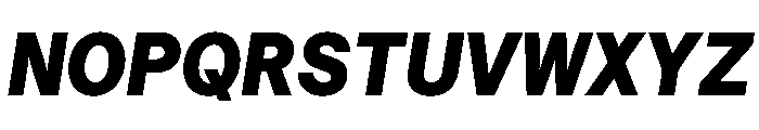 Haffer TRIAL SemiMonoHeavyItalic Instance Font UPPERCASE