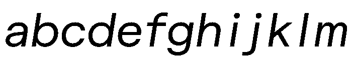 Haffer TRIAL SemiMonoRegularItalic Instance FONT