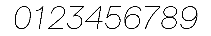 Haffer TRIAL SemiMonoThinItalic Instance Font OTHER CHARS