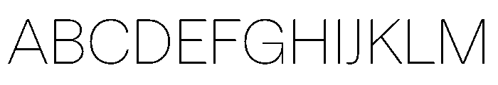 Haffer TRIAL Thin Instance Font UPPERCASE