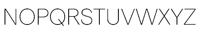 Haffer TRIAL Thin Instance Font UPPERCASE