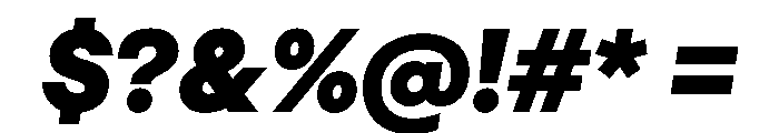 Haffer TRIAL XHBlackItalic Instance Font OTHER CHARS
