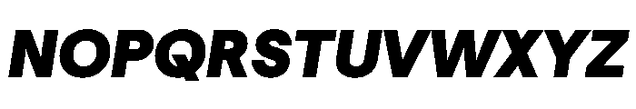 Haffer TRIAL XHBlackItalic Instance Font UPPERCASE