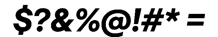 Haffer TRIAL XHBoldItalic Instance Font OTHER CHARS