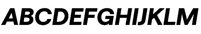 Haffer TRIAL XHBoldItalic Instance Font UPPERCASE