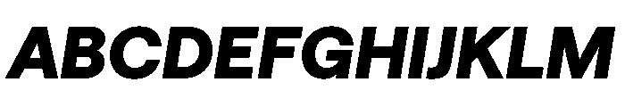 Haffer TRIAL XHHeavyItalic Instance Font UPPERCASE