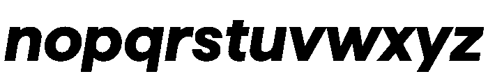 Haffer TRIAL XHHeavyItalic Instance Font LOWERCASE