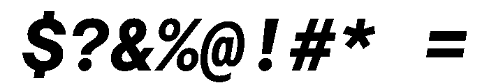 Haffer TRIAL XHMonoBoldItalic Instance Font OTHER CHARS
