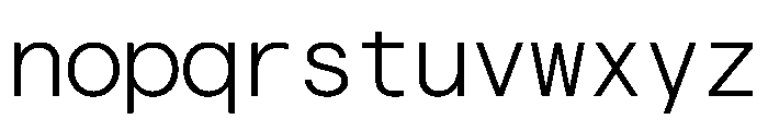 Haffer TRIAL XHMonoLight Instance Font LOWERCASE