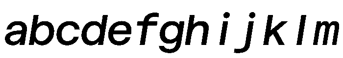 Haffer TRIAL XHMonoMediumItalic Instance FONT