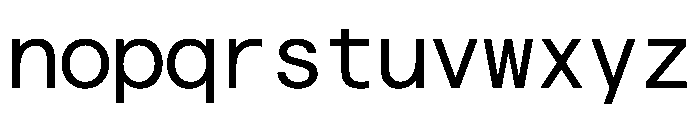 Haffer TRIAL XHMonoRegular Instance Font LOWERCASE