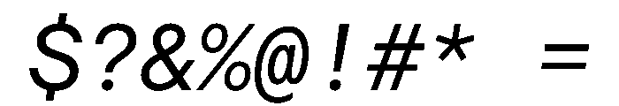 Haffer TRIAL XHMonoRegularItalic Instance Font OTHER CHARS