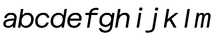 Haffer TRIAL XHMonoRegularItalic Instance FONT