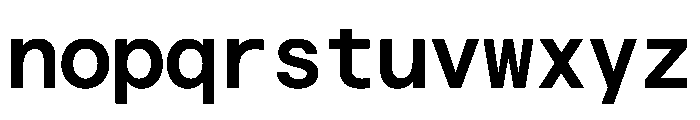 Haffer TRIAL XHMonoSemiBold Instance Font LOWERCASE