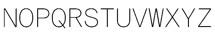 Haffer TRIAL XHMonoThin Instance Font UPPERCASE