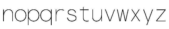 Haffer TRIAL XHMonoThin Instance Font LOWERCASE