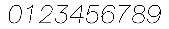 Haffer TRIAL XHMonoThinItalic Instance Font OTHER CHARS