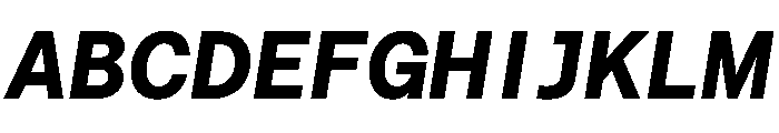 Haffer TRIAL XHSemiMonoBoldItalic Instance Font UPPERCASE