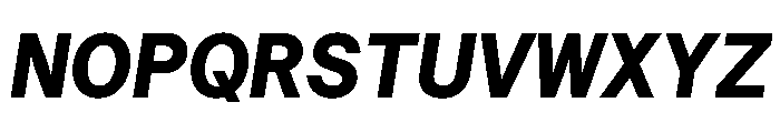 Haffer TRIAL XHSemiMonoBoldItalic Instance Font UPPERCASE