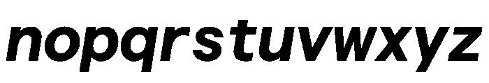 Haffer TRIAL XHSemiMonoBoldItalic Instance Font LOWERCASE