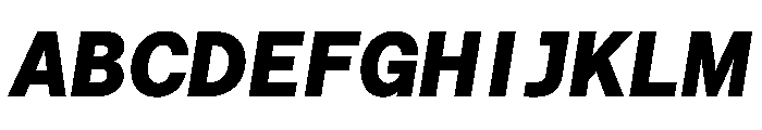 Haffer TRIAL XHSemiMonoHeavyItalic Instance Font UPPERCASE