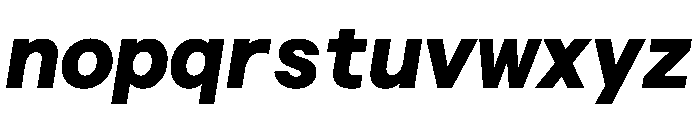 Haffer TRIAL XHSemiMonoHeavyItalic Instance Font LOWERCASE