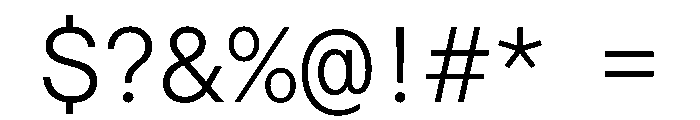 Haffer TRIAL XHSemiMonoLight Instance Font OTHER CHARS
