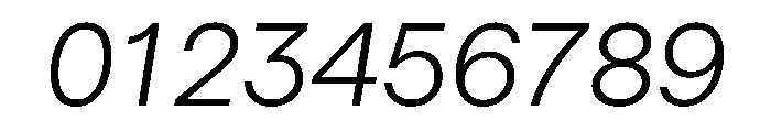 Haffer TRIAL XHSemiMonoLightItalic Instance Font OTHER CHARS