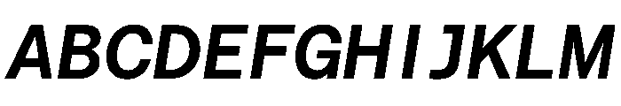 Haffer TRIAL XHSemiMonoSemiBoldItalic Instance Font UPPERCASE