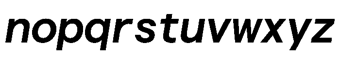 Haffer TRIAL XHSemiMonoSemiBoldItalic Instance Font LOWERCASE