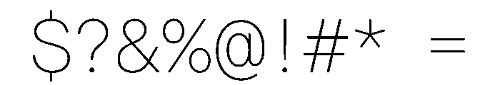 Haffer TRIAL XHSemiMonoThin Instance Font OTHER CHARS