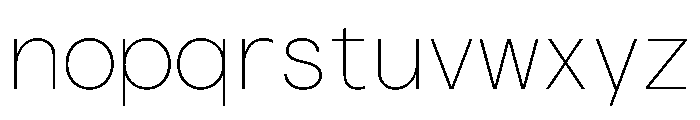 Haffer TRIAL XHSemiMonoThin Instance Font LOWERCASE