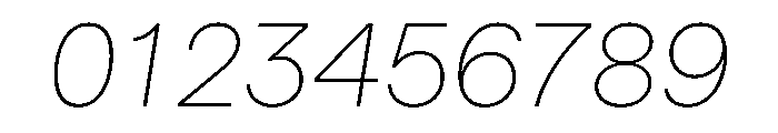 Haffer TRIAL XHSemiMonoThinItalic Instance Font OTHER CHARS