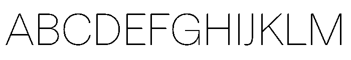 Haffer TRIAL XHThin Instance Font UPPERCASE